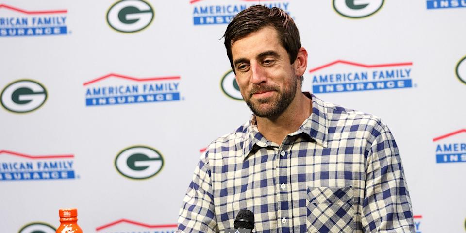 NFL quarterback Aaron Rodgers is giving out $1 million in bitcoin, but not every lucky fan is getting the same amount